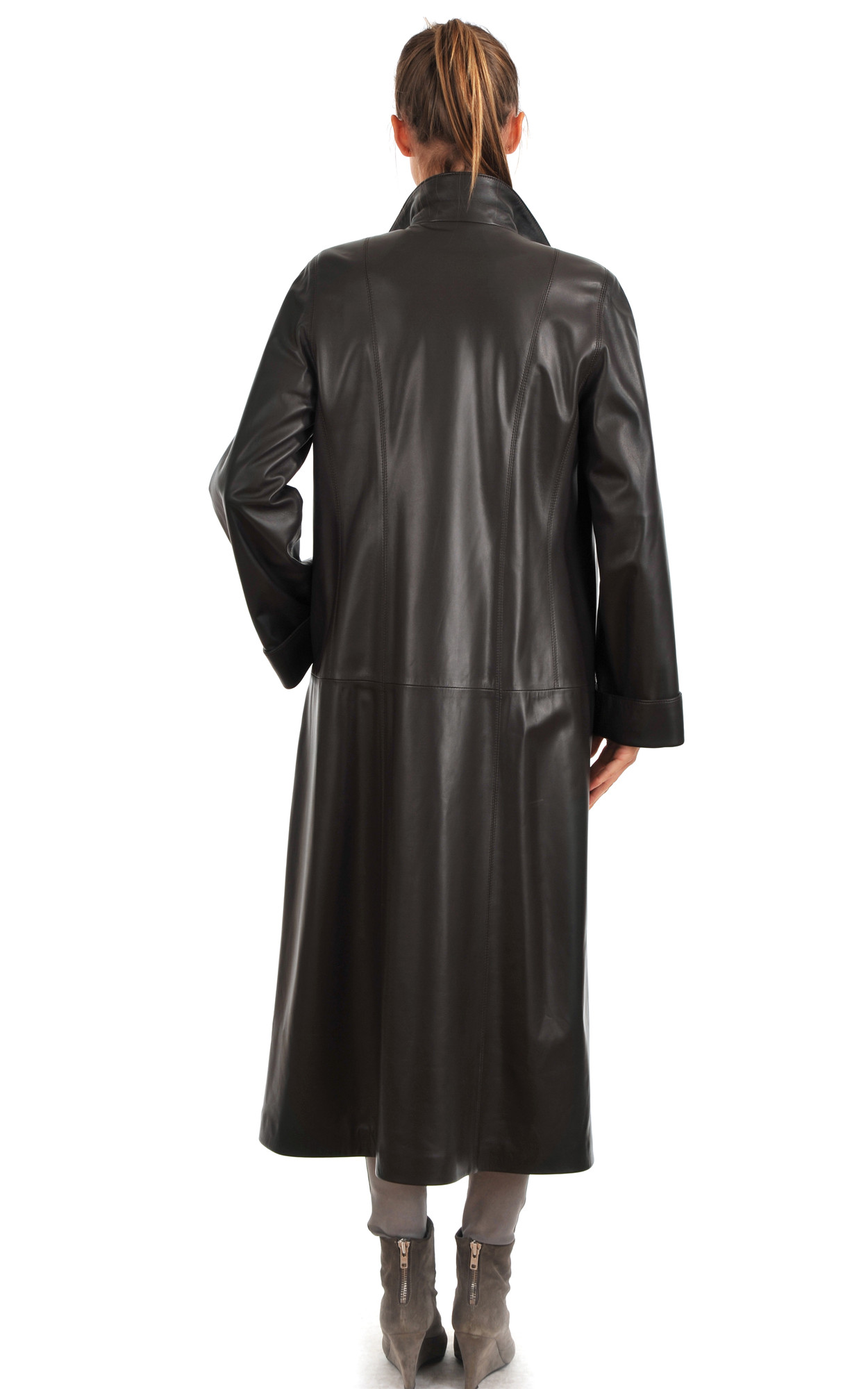 Manteau cuir long pour femme Manteau cuir long pour femme